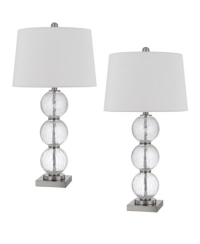 Набор настольных ламп Cal Lighting Clear Crackle, высота 29"