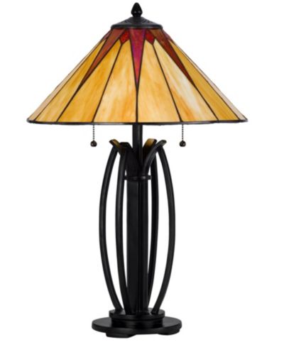 Настольная лампа из металла и смолы Cal Lighting, высота 25"