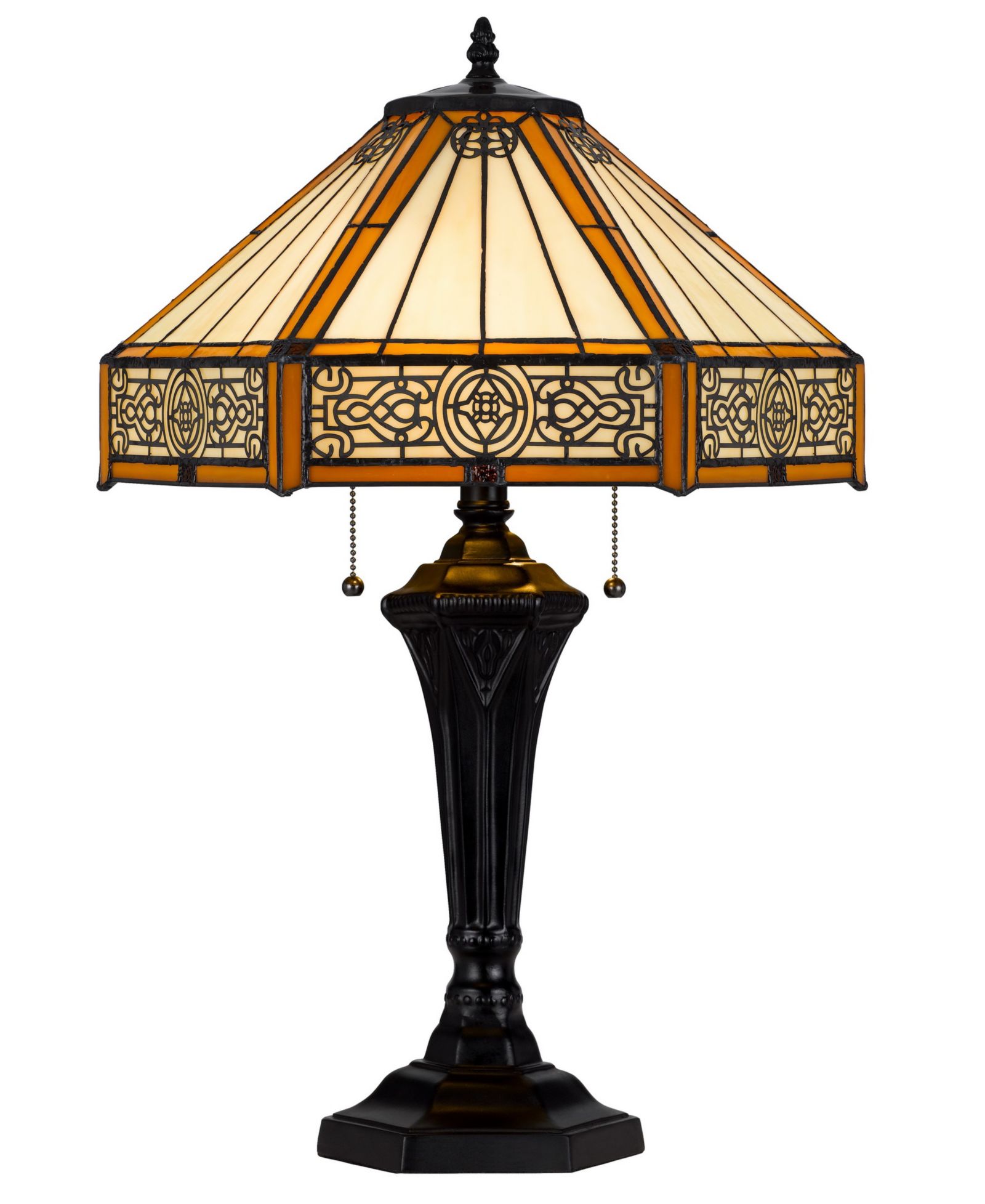 Настольная лампа Cal Lighting 24" из металла и смолы