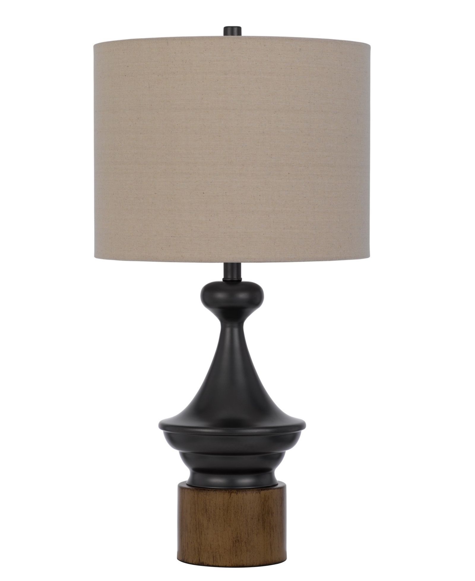 Настольная лампа Cal Lighting из металла и дерева 29.5"