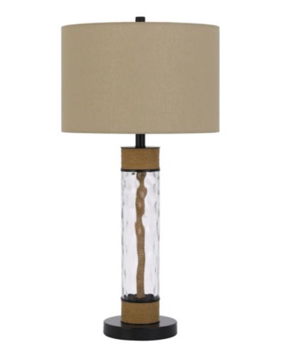 Настольная лампа Cal Lighting из металла и стекла