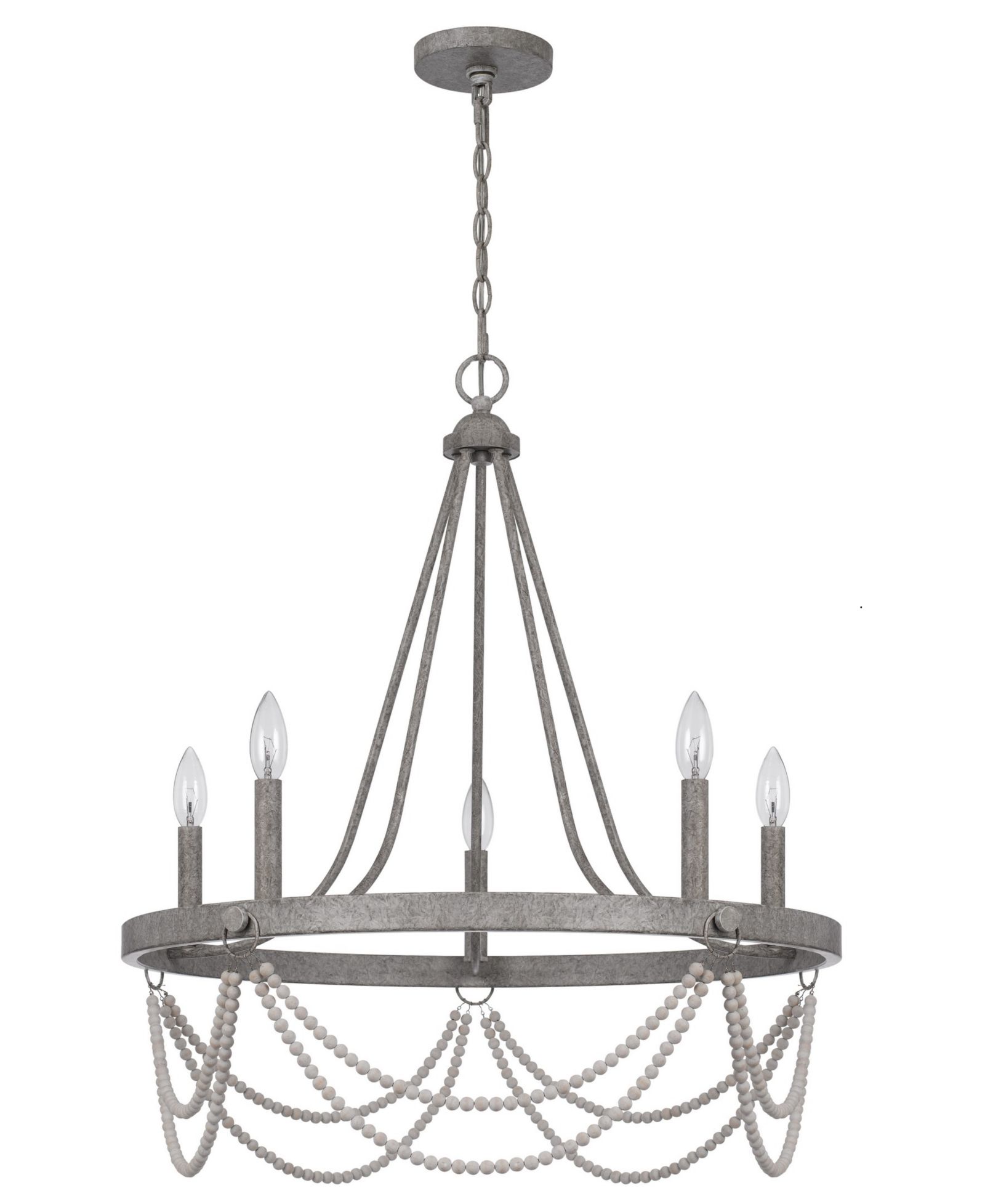 Cal Lighting металлическая люстра Anniston 29"