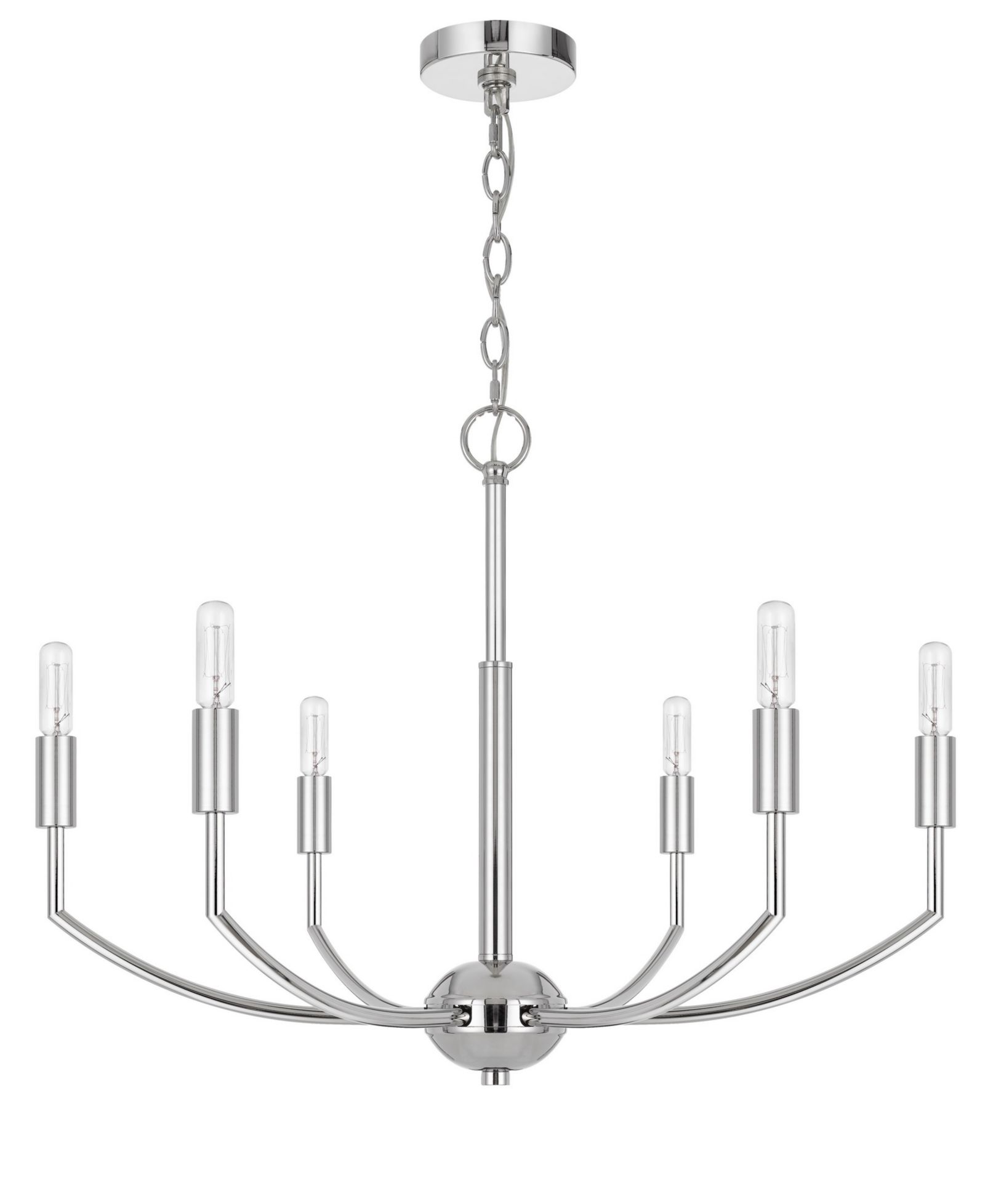 Металлическая люстра Maxton 19" Height 6 Light