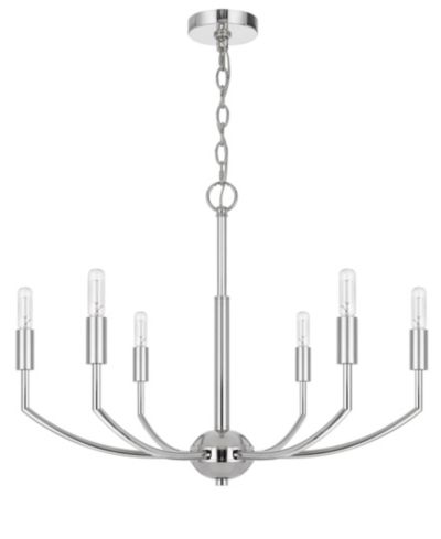 Maxton 6 Light 19" Height Metal Chandelier