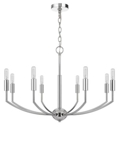 Maxton 8 Light 19" Height Metal Chandelier