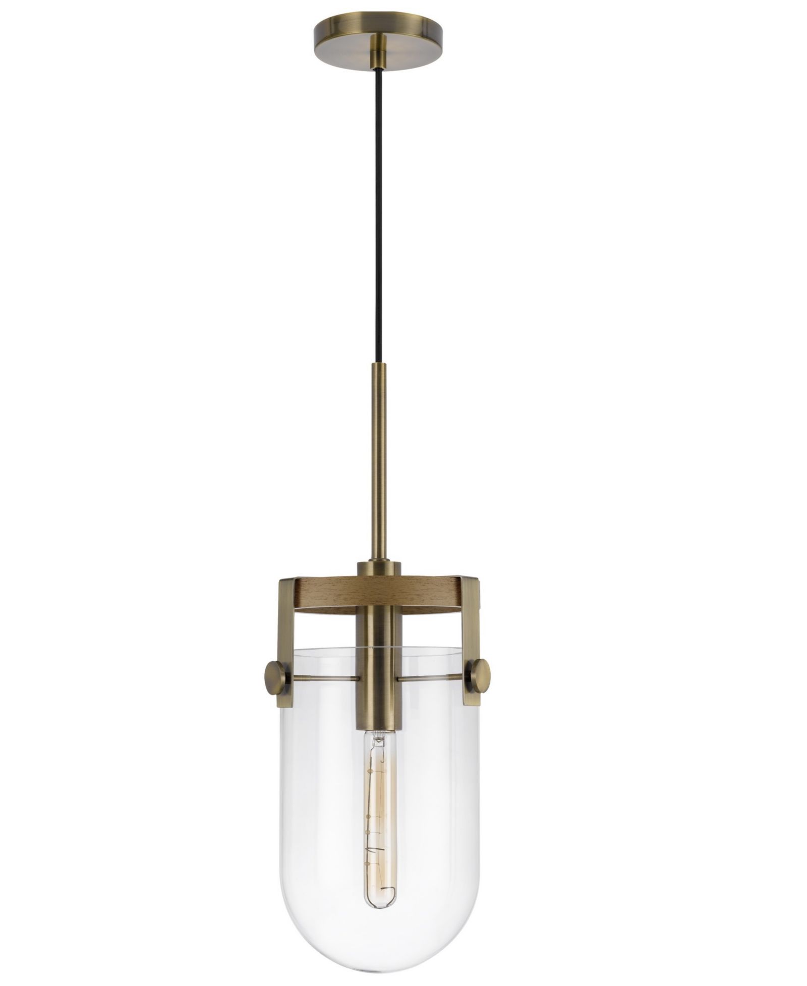 Подвесной светильник Cal Lighting Stovall 1 Light 21" Height Metal Pendant