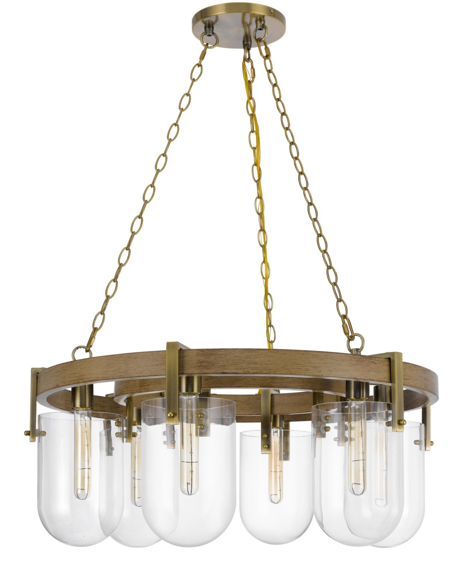 Stovall 6 Light 14" Height Metal Chandelier