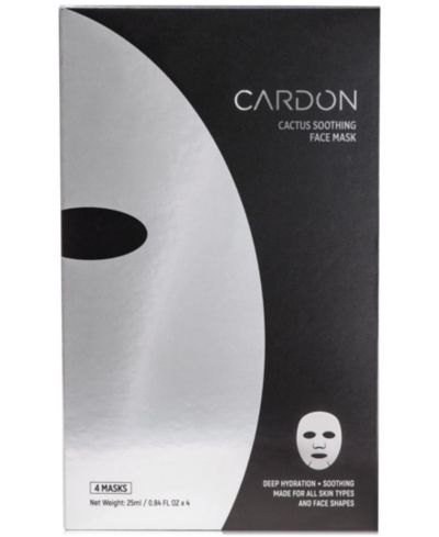 Cardon Cactus Soothing Face Mask, 4-Pk.