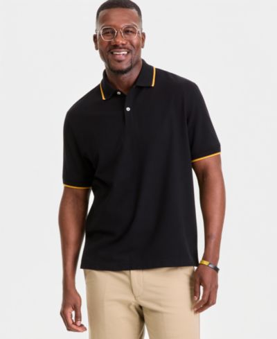 Club Room Men's Regular-Fit Tipped Performance Polo Shirt, Macy's Exclusive
