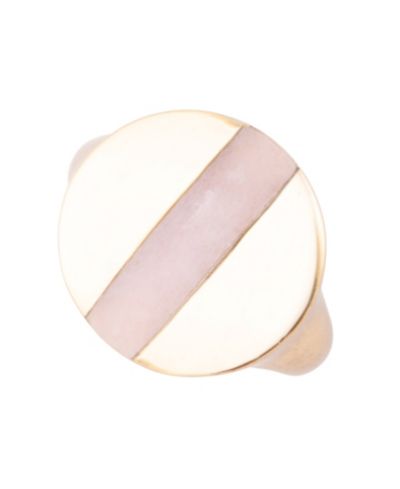 Barse Кольцо Signet Bronze Circle Band Ring