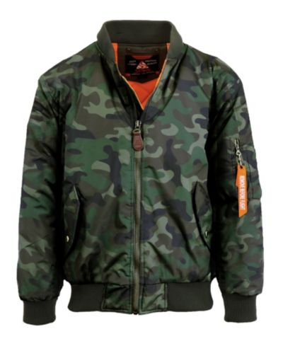 Spire By Galaxy Men's Oversized Heavyweight MA-1 Bomber Flight Jacket