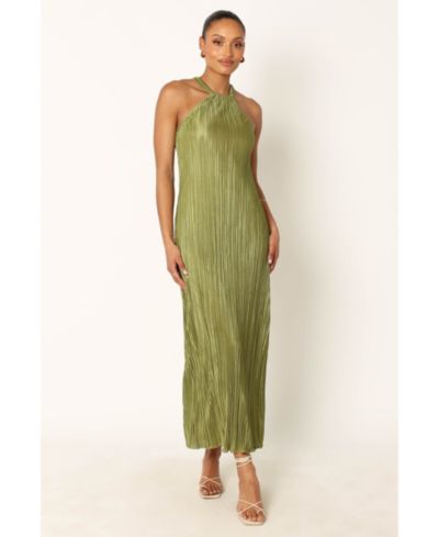 Petal and Pup Женское платье Melody Plisse Halter Maxi