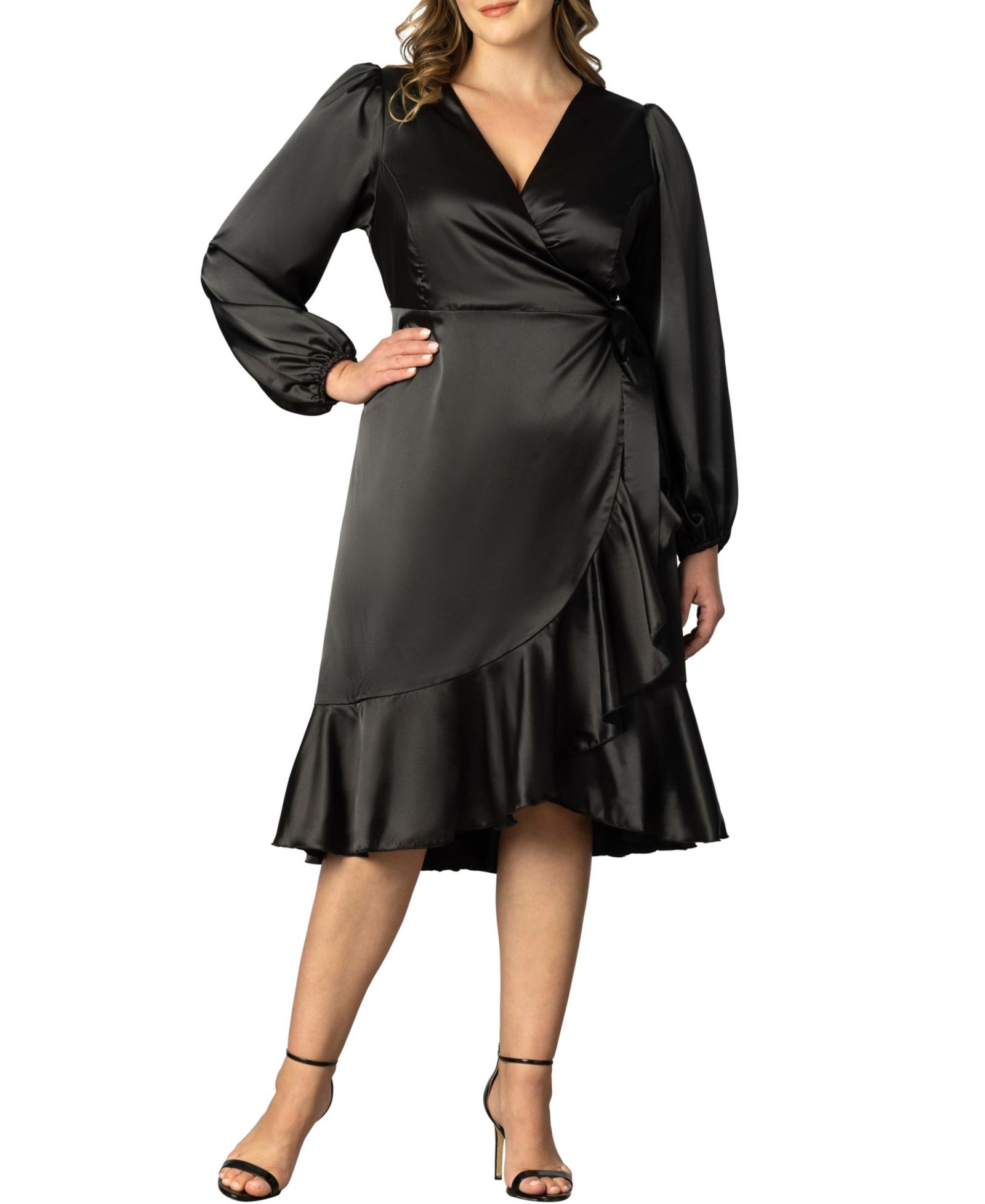 Женское платье в обтяжку из сатина Serena Plus Size