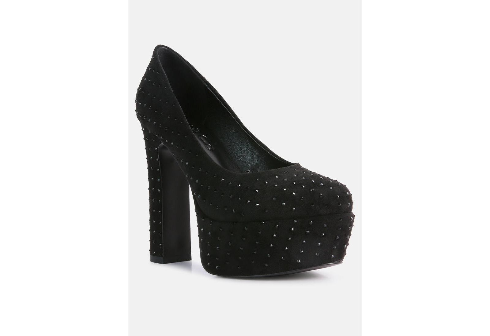 POPPINS Womens Glinting Platform High Pumps