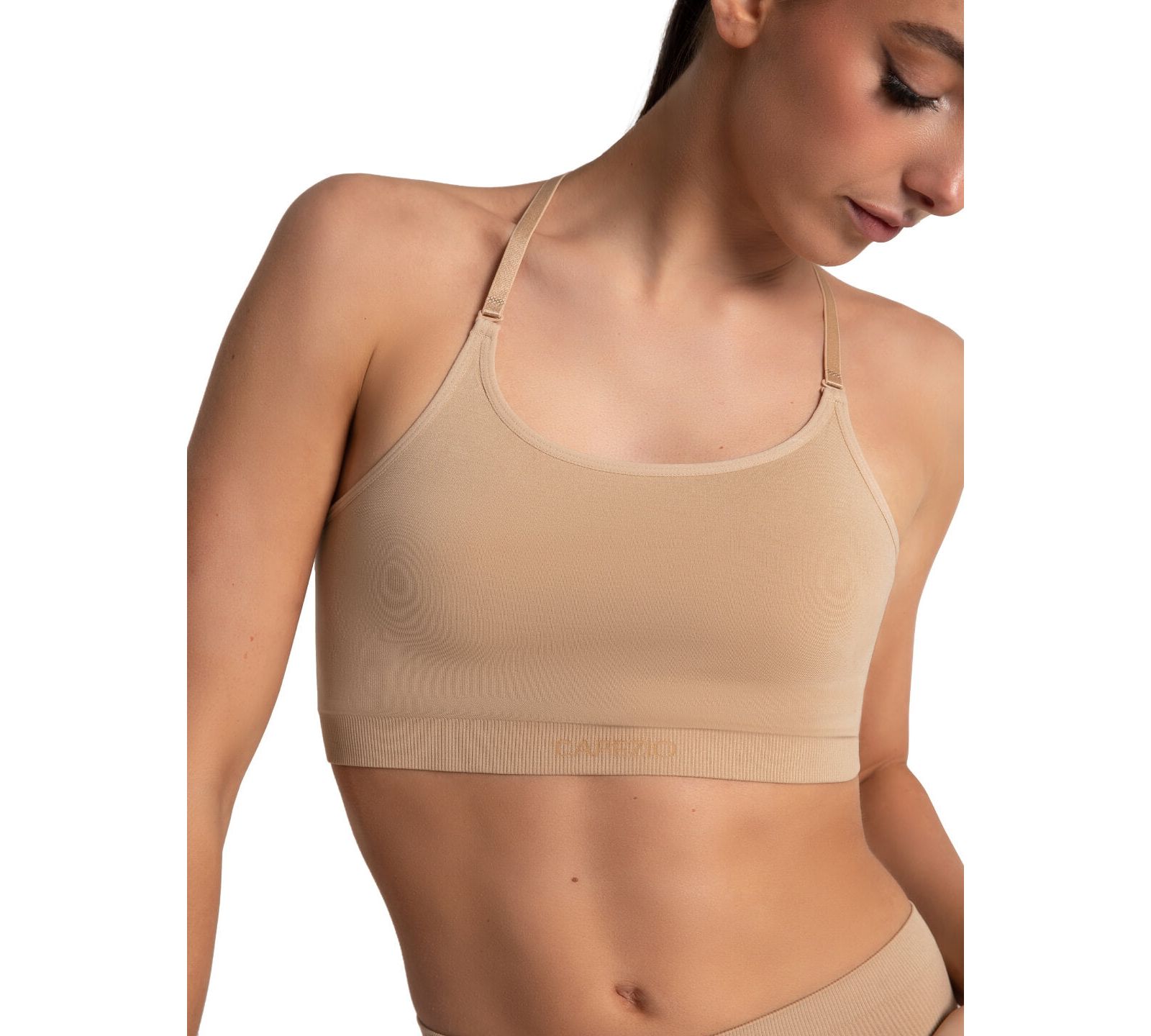 Capezio Women's Seamless Convertible Longline Bra