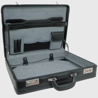 Мужской портфель Alpine Swiss Ecodiver 10" Expandable Leather