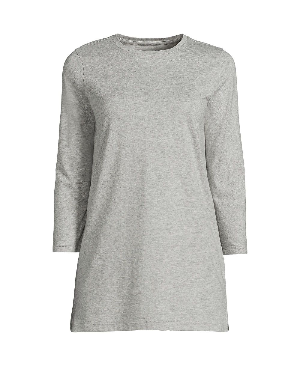Lands' End Women's 3/4 Sleeve Cotton Supima Tunic