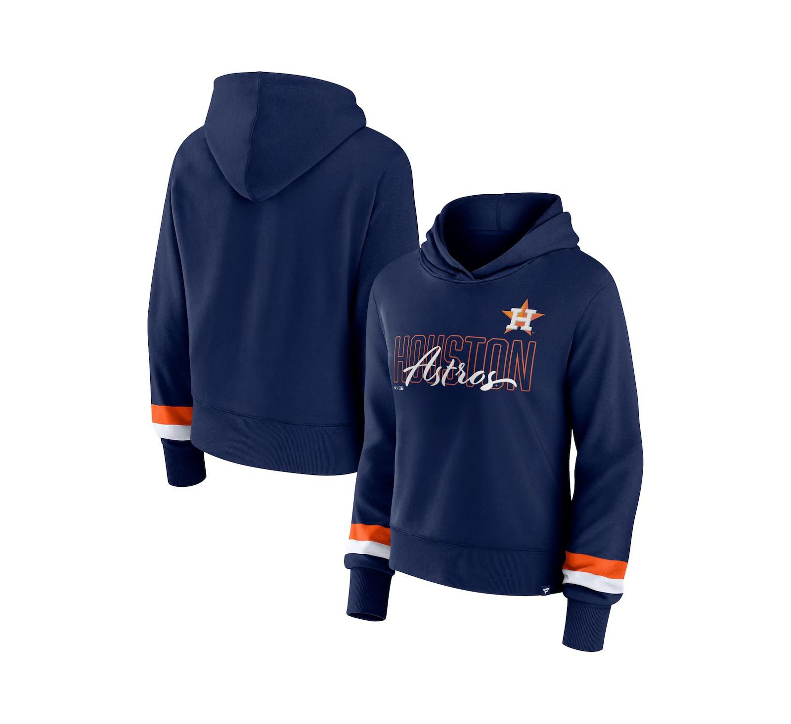 Женский худи Fanatics Navy Houston Astros Over Under