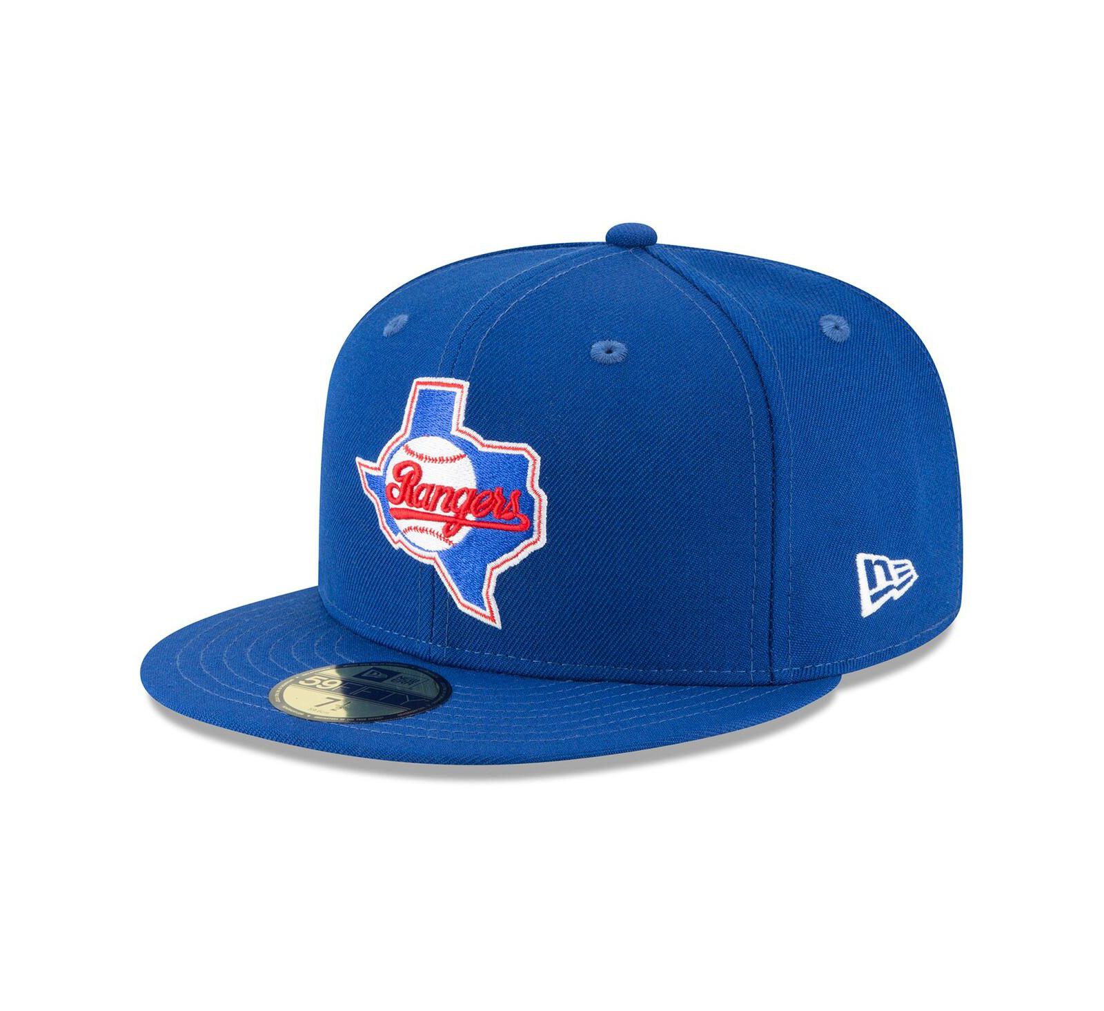 Men's New Era Blue Texas Rangers Cooperstown Collection Wool 59FIFTY Fitted Hat