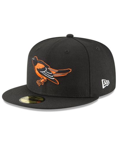 Мужская кепка New Era Black Baltimore Orioles Cooperstown Collection Wool 59FIFTY Fitted