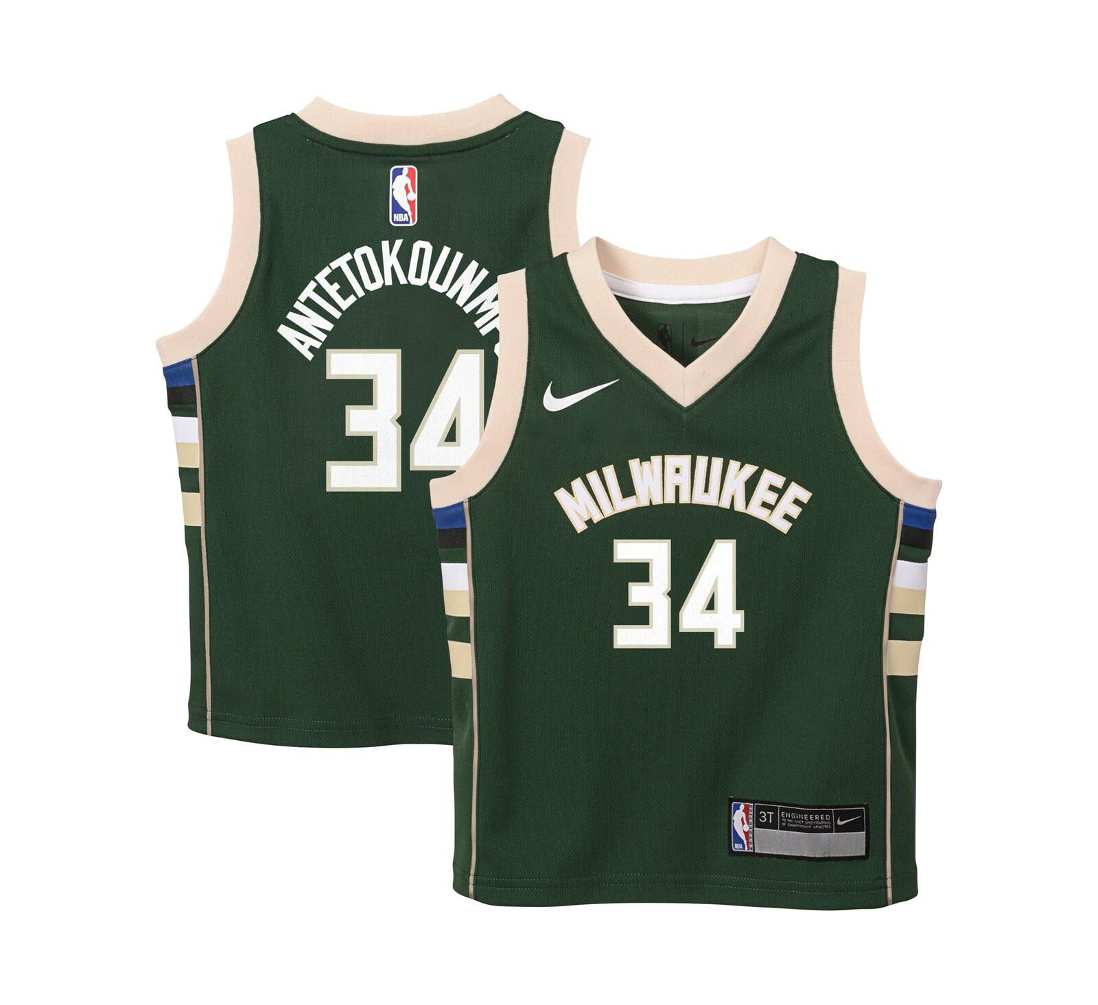 Детская джерси Nike Giannis Antetokounmpo Milwaukee Bucks