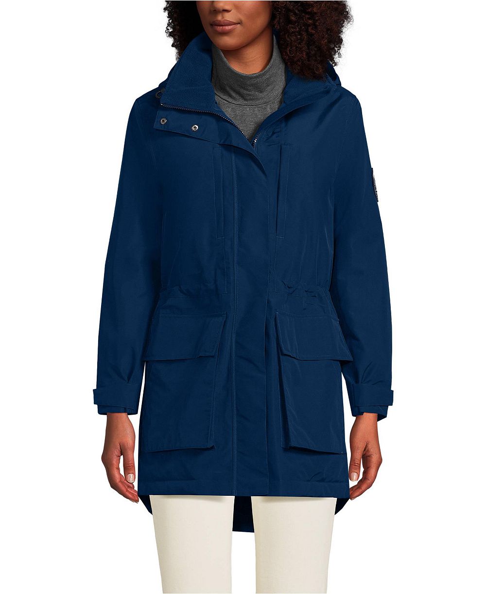 Женская водонепроницаемая утепленная парка Lands' End Women's Petite Squall