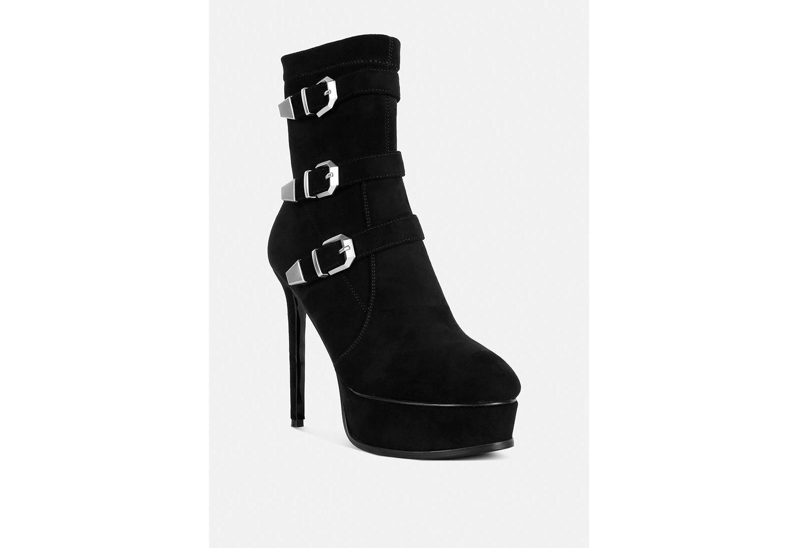 BEAUX Womens High Platform Stiletto Ankle Boots