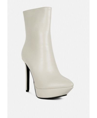MAGNA Womens Platform Heel Ankle Boot