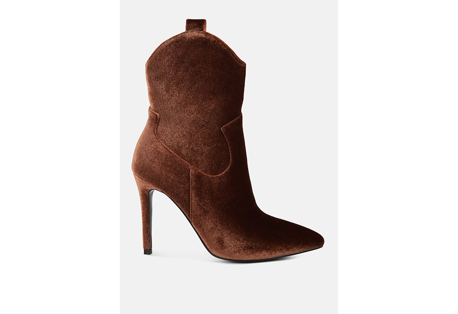 NAT-LOVE Womens Velvet Cow Girl ankle boot
