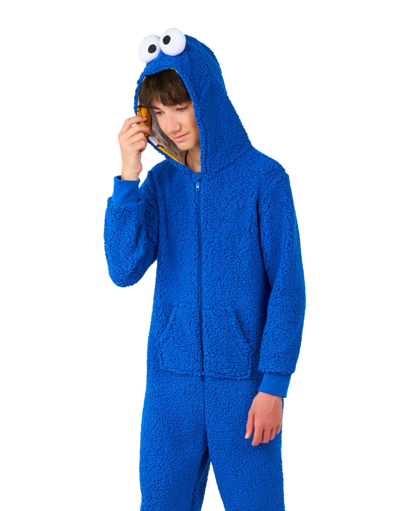 OppoSuits Детский комбинезон Cookie Monster с молнией