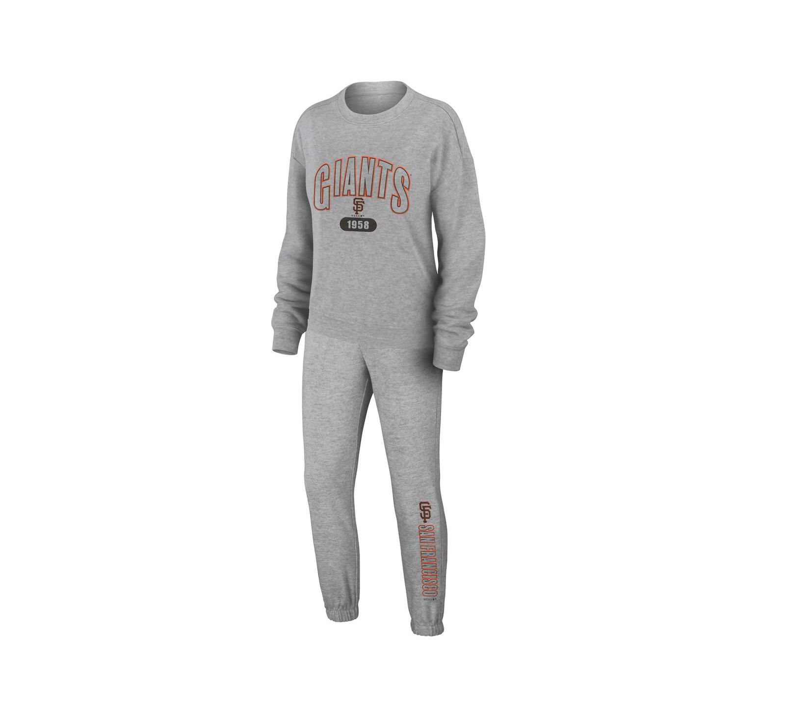 Women's WEAR by Erin Andrews Gray San Francisco Giants Knitted Lounge Set