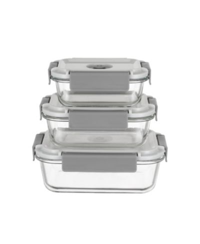 Набор стеклянных контейнеров Genicook Geni-fresh с ручным насосом для вакуумной упаковки