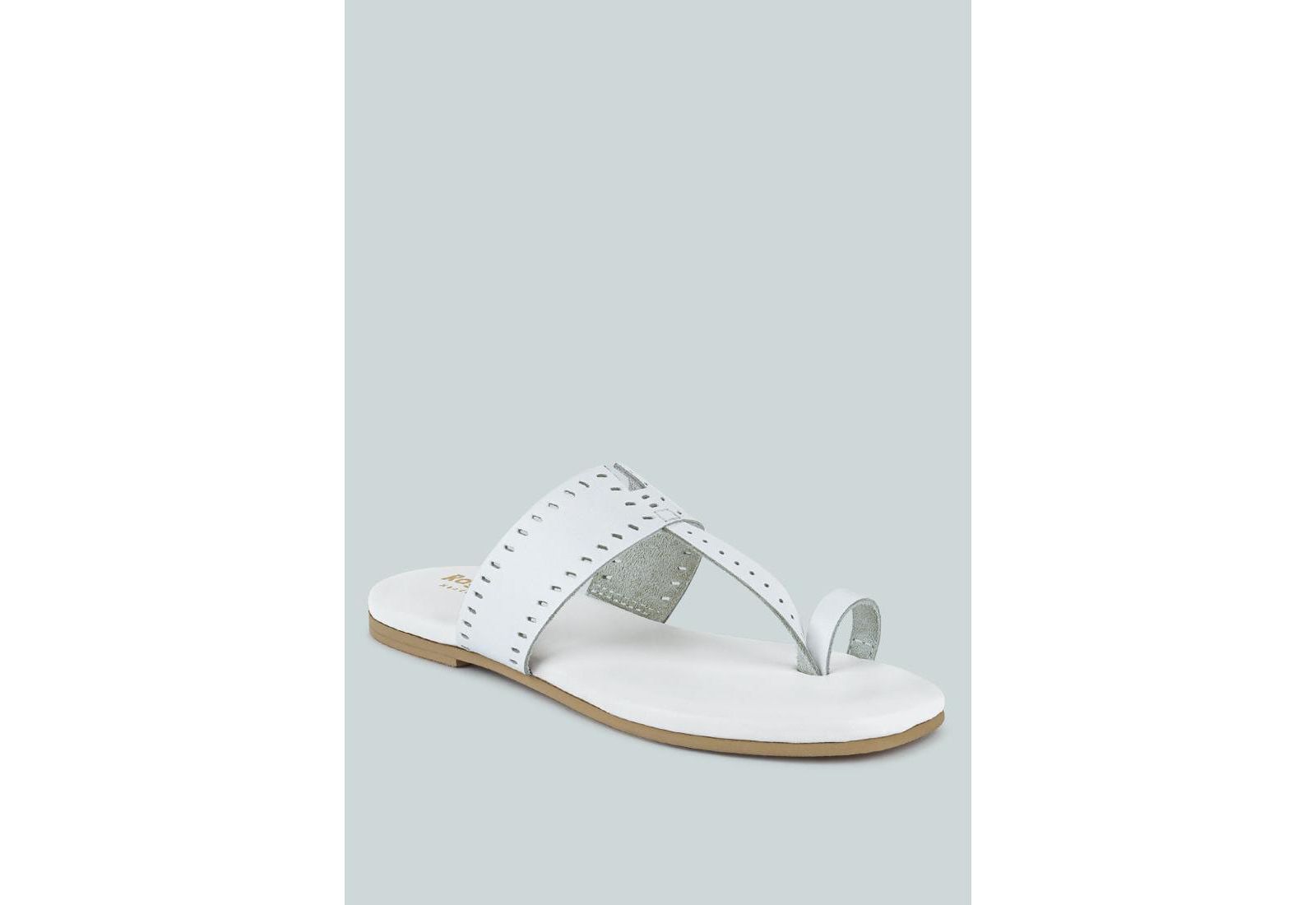 MILA Womens Toe Ring Thong Slip On flats