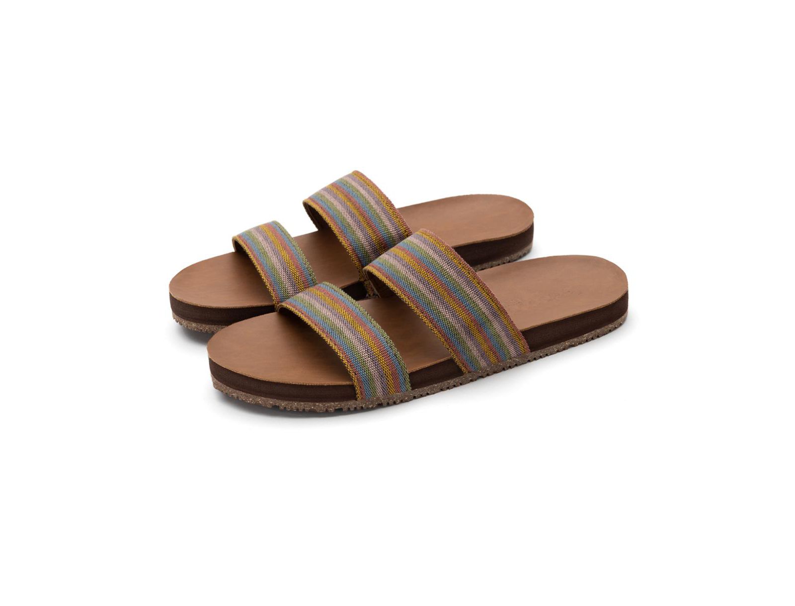 Женские сандалии Feelgoodz Women's Zensole Vistas Faux Leather Double Strap Slide