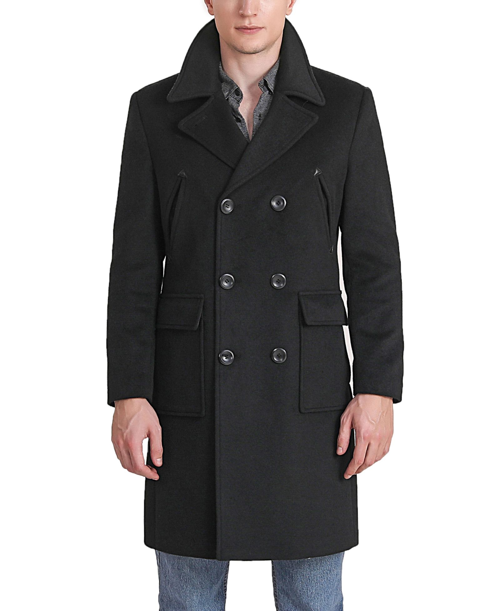 Landing Leathers Мужское шерстяное пальто Addison