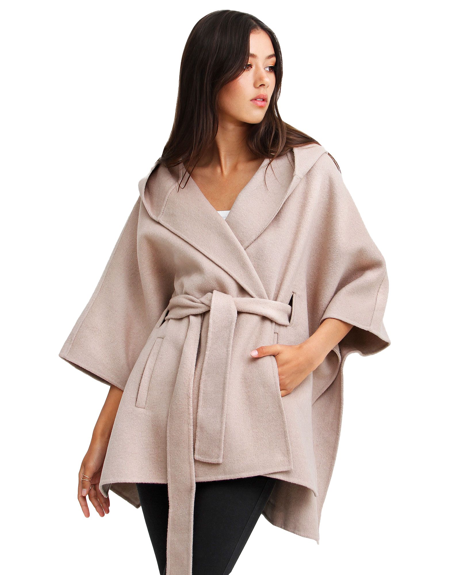 Belle & Bloom Women's Belle and Bloom Jacksons Landing Wool Blend Cape Coat