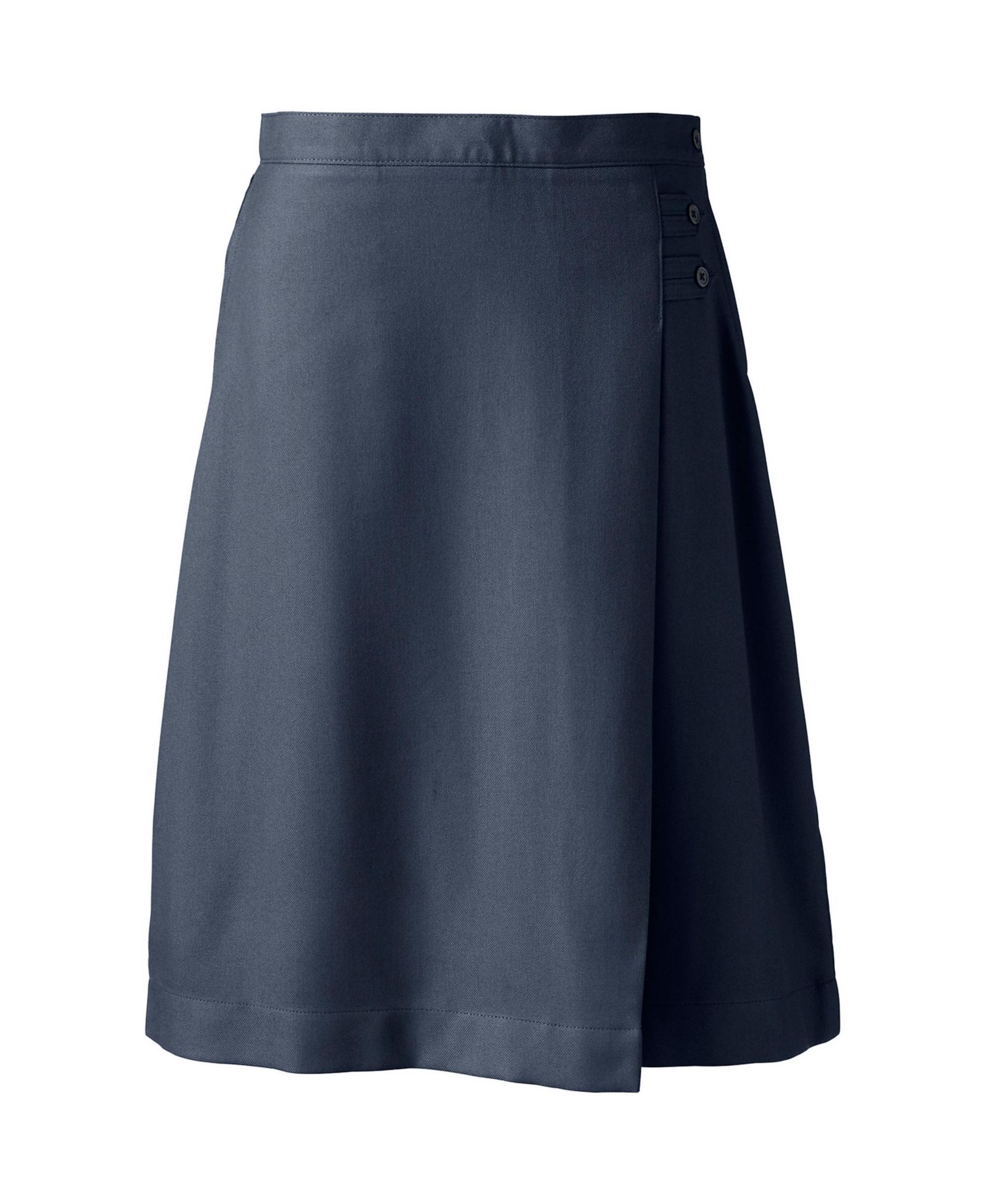 Lands' End Plus Size Solid A-line Skirt Below the Knee