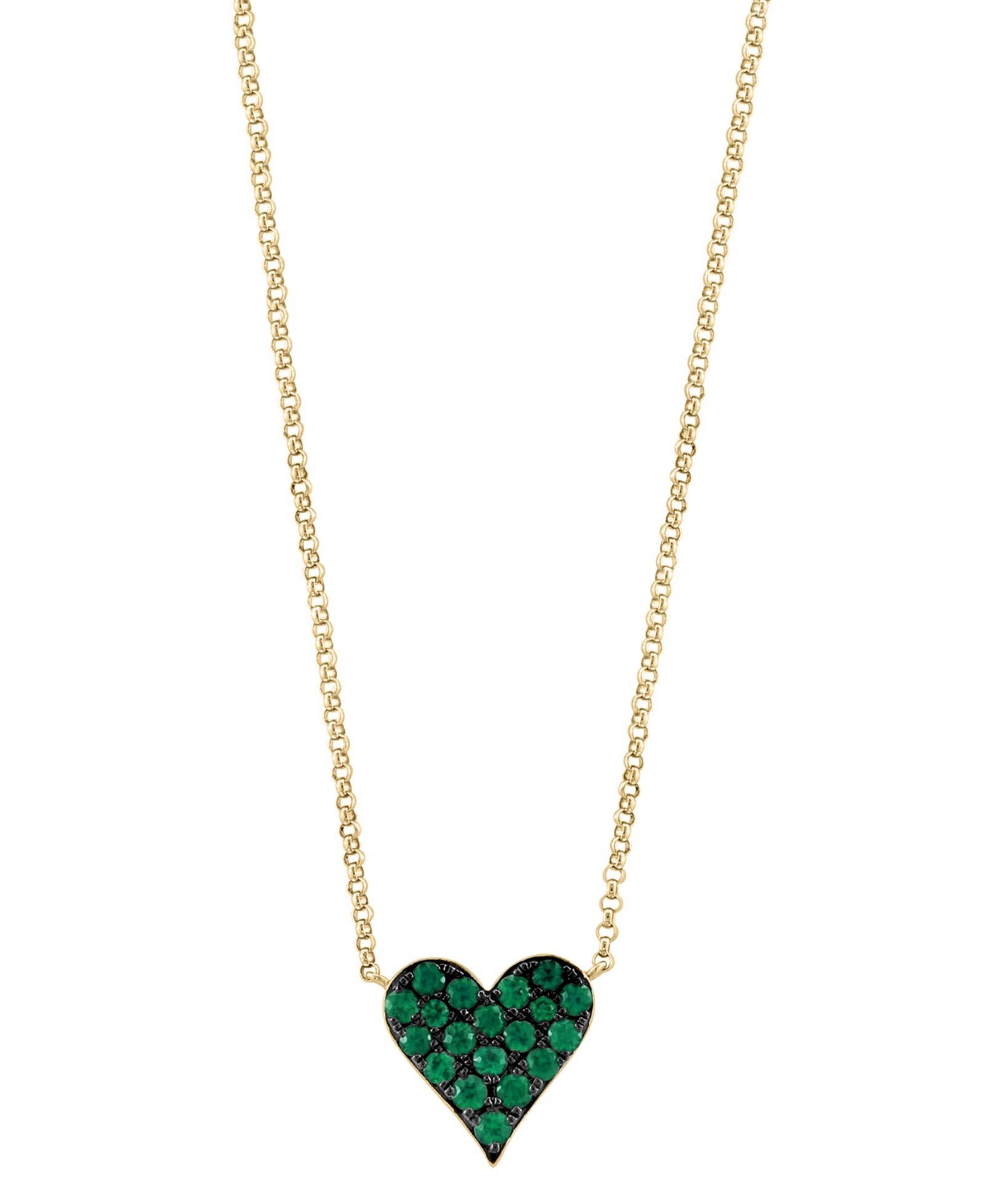 Подвеска EFFY® Emerald Heart из 14k Gold