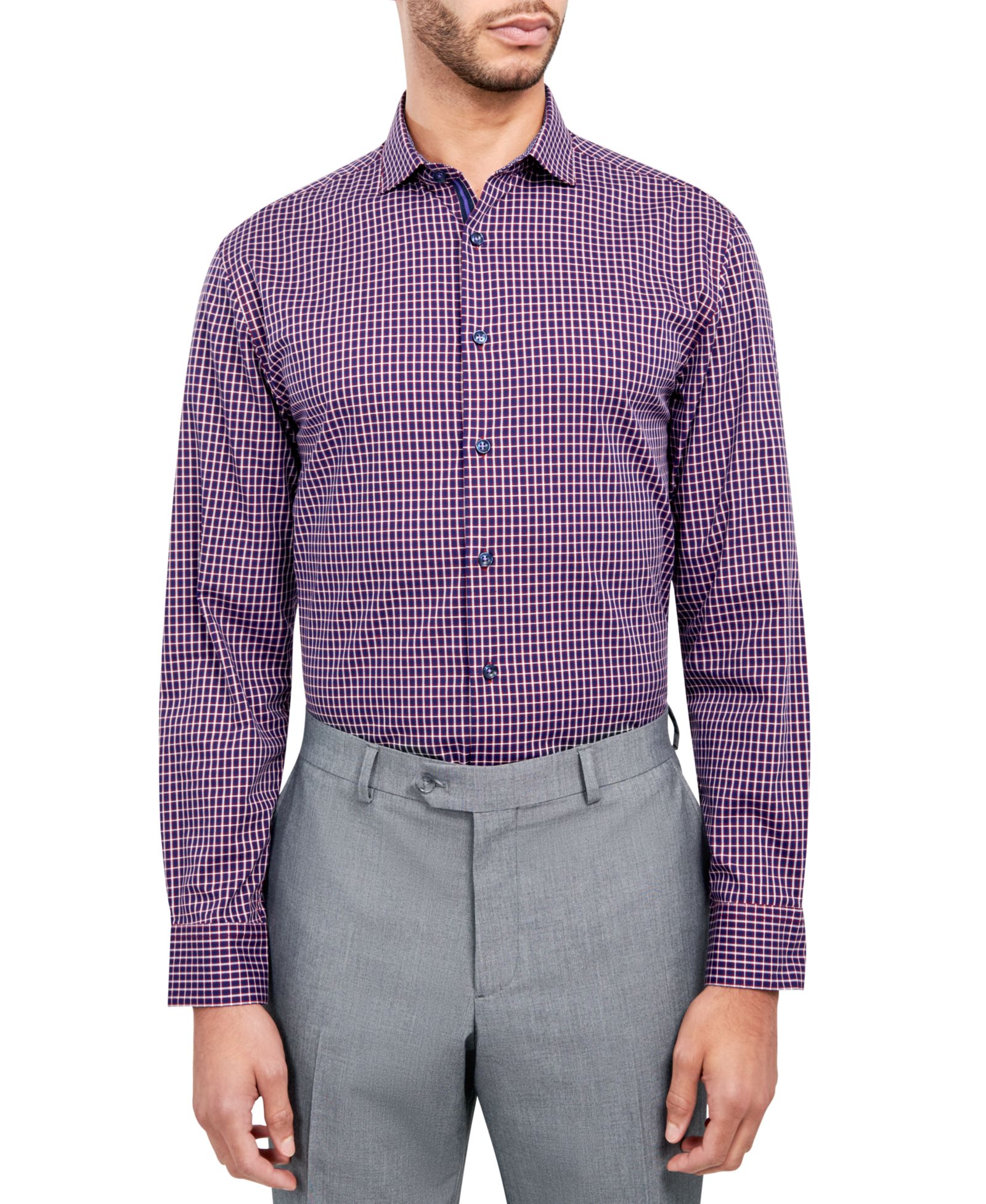 Мужская рубашка Micelsons of London Regular-Fit Twill Check