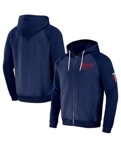 Мужское худи Fanatics Darius Rucker Collection by Fanatics Navy Minnesota Twins Raglan Full-Zip