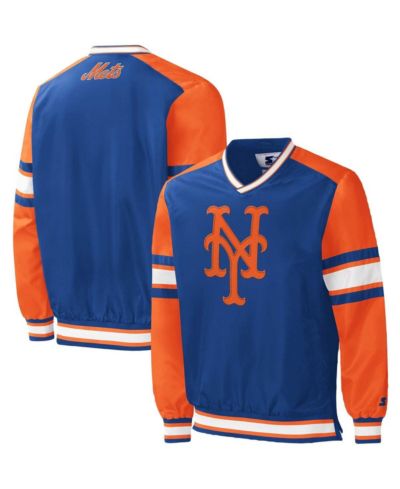 Men's Starter New York Mets ветровка с V-образным вырезом