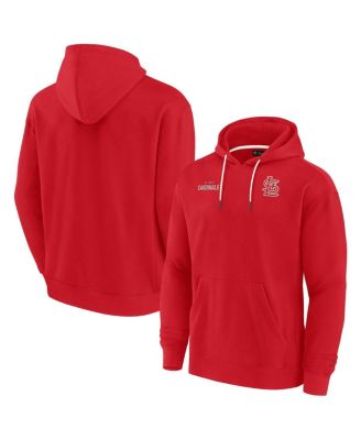 Мужской и женский худи Fanatics Signature Red St. Louis Cardinals Super Soft Fleece Pullover