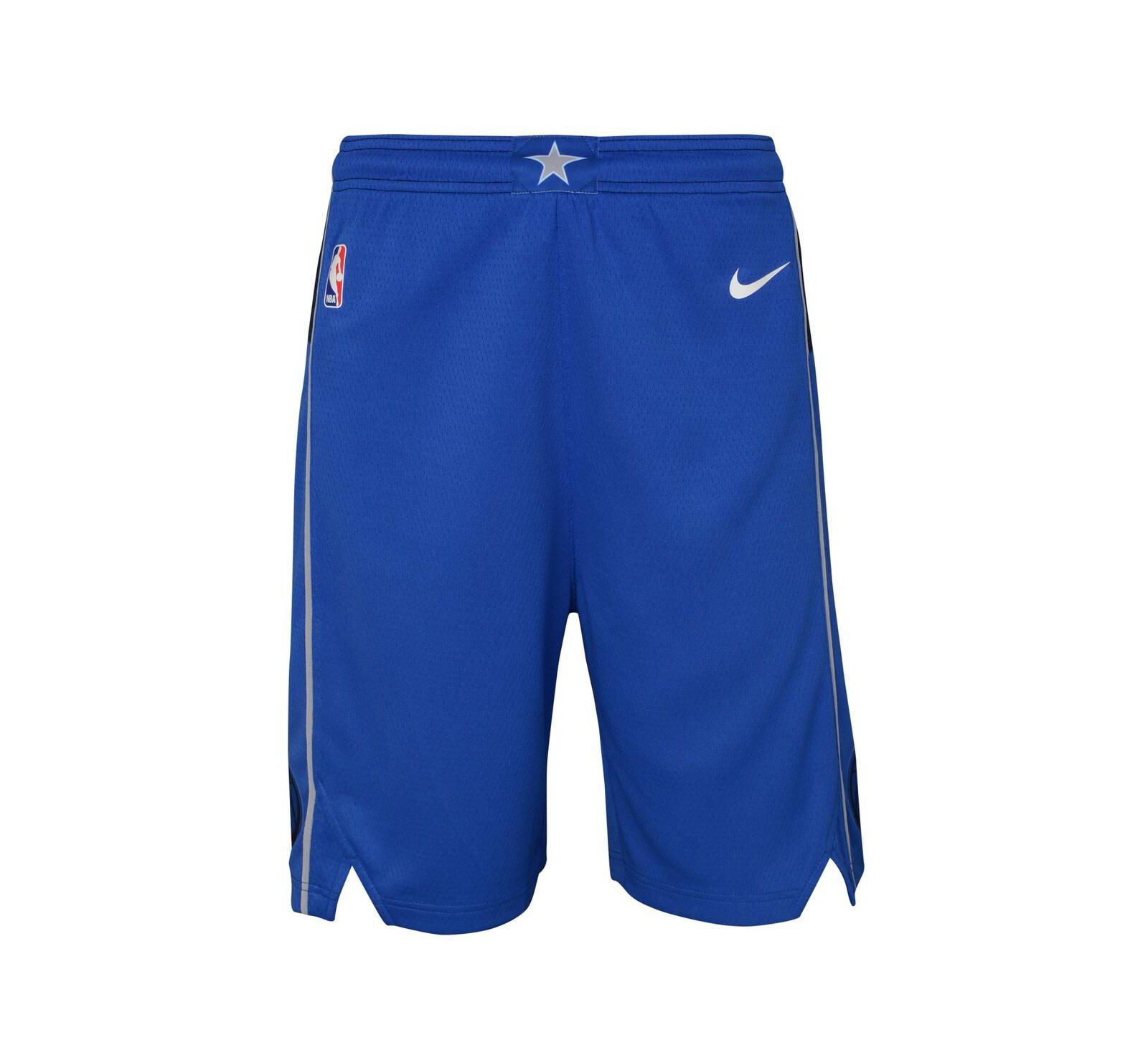 Big Boys Nike Blue Dallas Mavericks Icon Edition Mesh Performance Swingman Shorts
