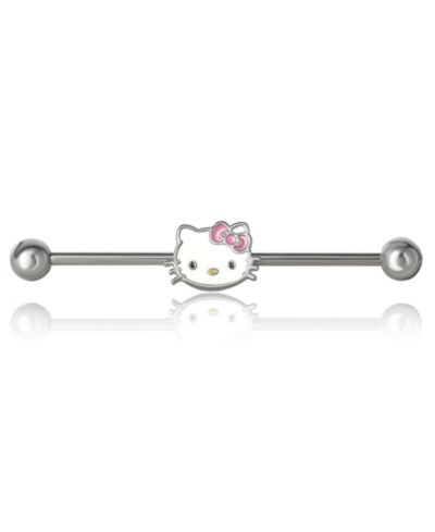 Hello Kitty Sanrio Женская серьга для хряща, украшение из нержавеющей стали с подвеской