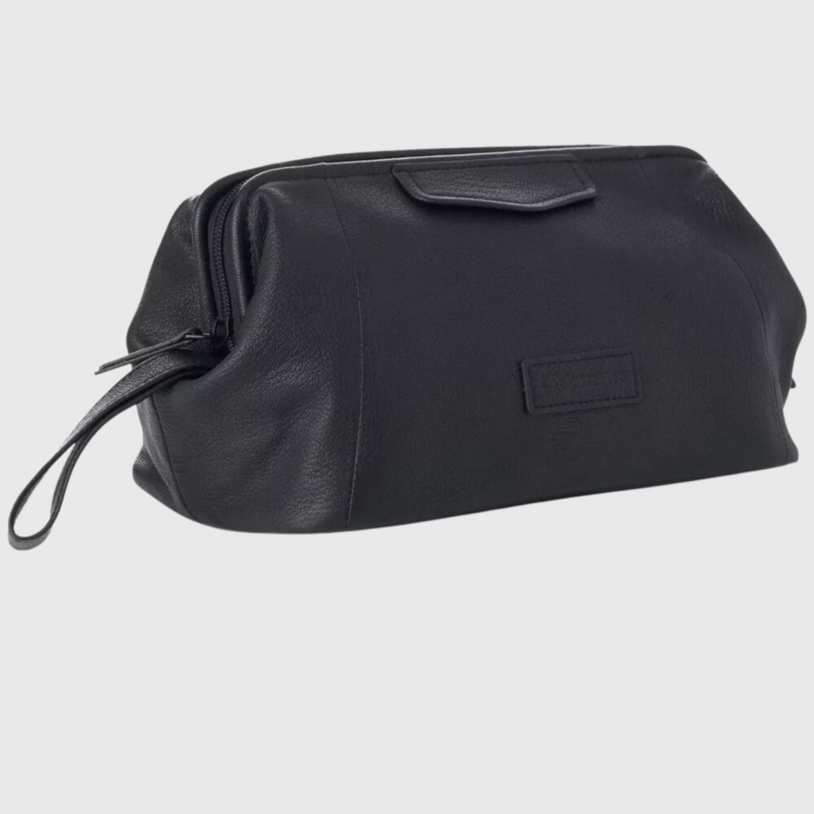 Alpine Swiss Lauter Toiletry Bag Genuine Leather Shaving Kit Dop Kit Travel Case