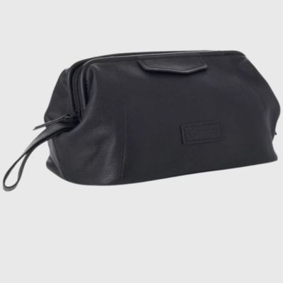 Дорожный несессер Alpine Swiss Lauter Genuine Leather Shaving Kit Dop Kit Case