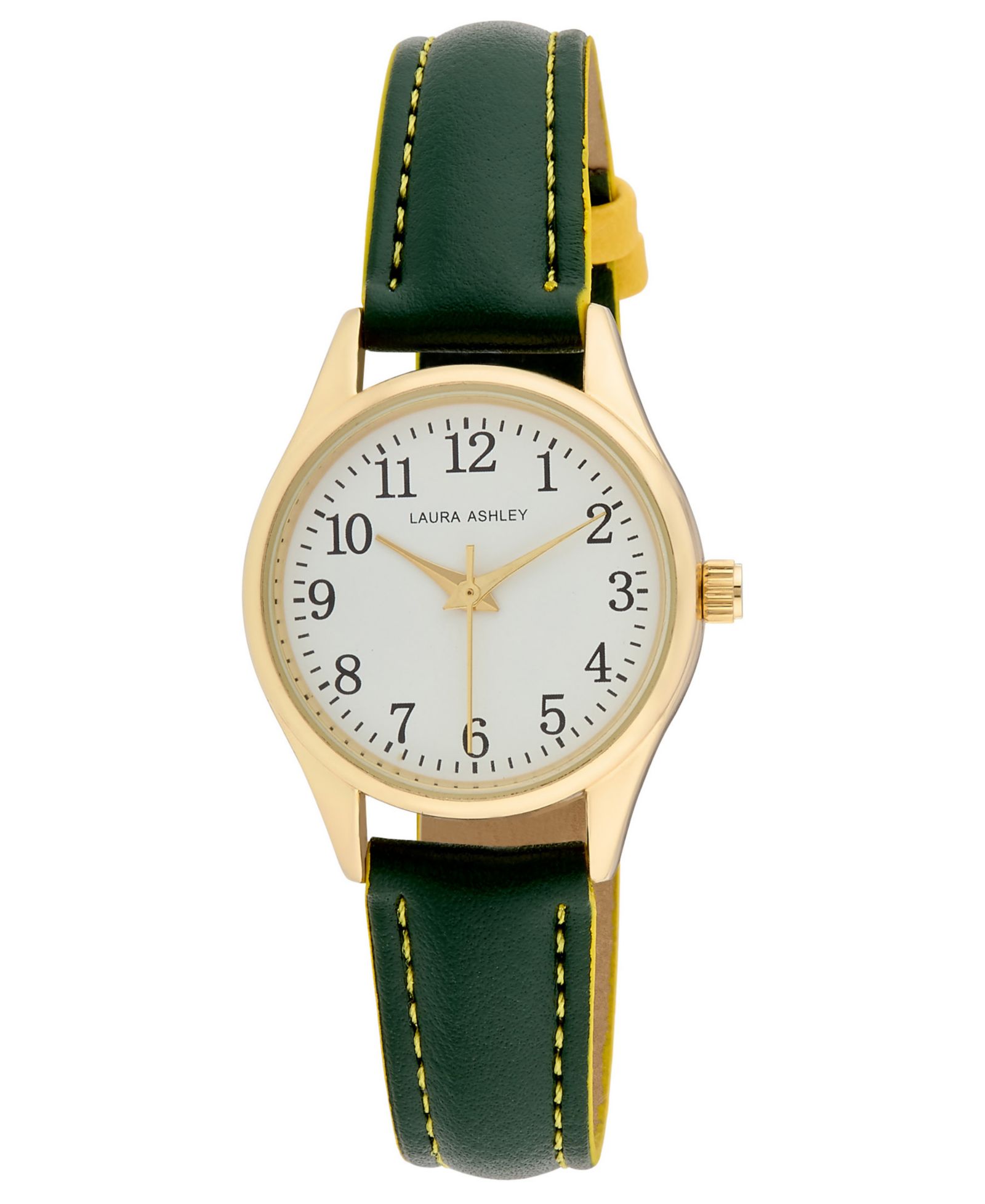 Laura Ashley Women's Quartz Green Faux Leather Watch 30mm