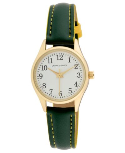 Женские часы Laura Ashley Quartz Green, искусственная кожа, 30mm