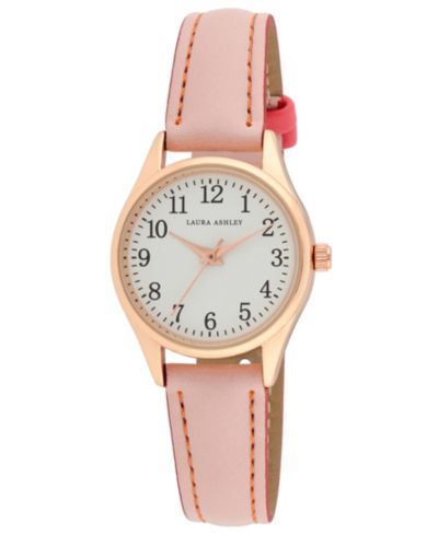 Женские часы Laura Ashley Quartz Pink Faux Leather 30mm