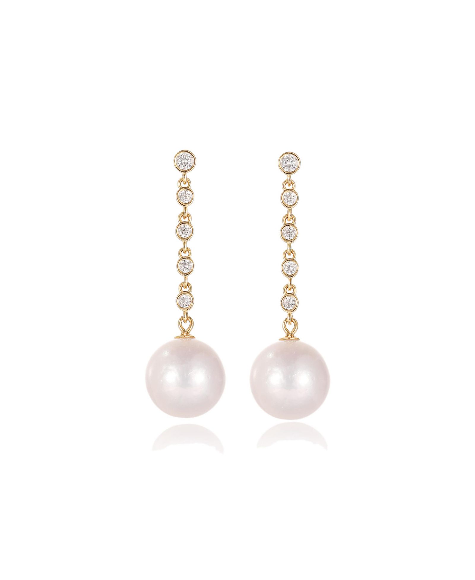 Серьги Electra Riviere Freshwater Pearl Drop